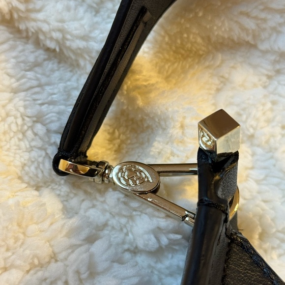 Helen Kaminski Victoria Handbag Satchel Purse Black Raffia Leather Shoulder NEW - Picture 3 of 6